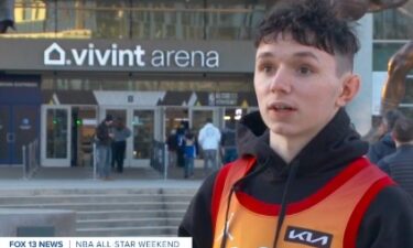 Fans from all over the country and world traveled to Utah to attend Sunday’s NBA All-Star Game. For one fan in particular