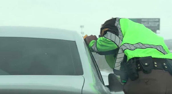 <i>KSL</i><br/>A Utah Highway Patrol trooper pulled over a car with an Indiana license plate for having tinted windows that were too dark. The traffic stop was made on I-15 just outside of Cedar City.