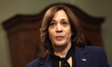 Vice President Kamala Harris speaks at the Eisenhower Executive Office Building on January 9