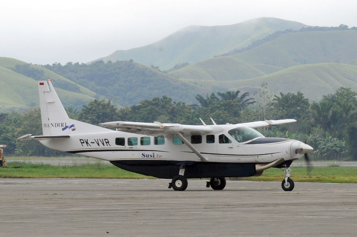 <i>Romeo Gacad/AFP/Getty Images</i><br/>New Zealand pilot is held hostage by separatist fighters in Indonesia. Pictured is a Susi Air plane (not the one involved in the incident on Tuesday) in Papua province in 2011.