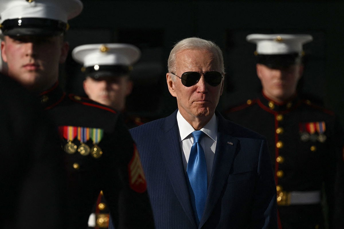 <i>Andrew Caballero-Reynolds/AFP/Getty Images</i><br/>Biden was first briefed on the object on Thursday evening