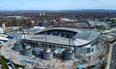 Manchester City's Etihad Stadium is seen prior to a Premier League against Liverpool.