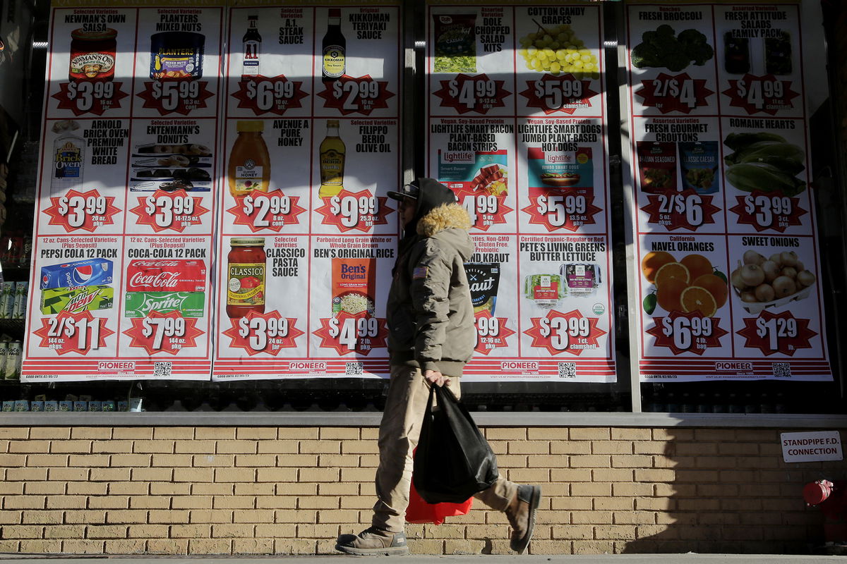 <i>Leonardo Munoz/VIEWpress/Corbis/Getty Images</i><br/>Prices are displayed in a grocery store on February 01