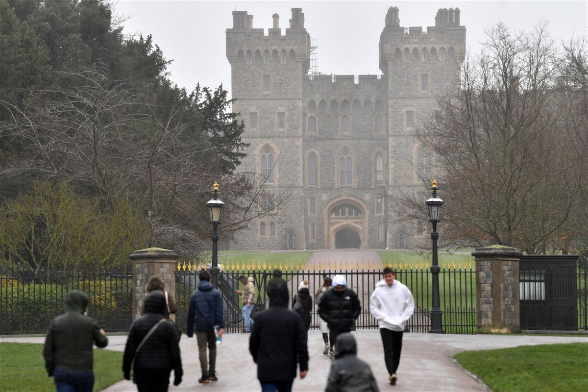 <i>Justin Tallis/AFP/Getty Images</i><br/>The man was spotted on Christmas Day 2021 wearing black clothes and a metal mask within the grounds of Windsor Castle