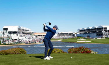 McIlroy in action during the first round.