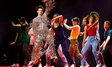 Harry Styles is pictured here performing at the 65th Annual Grammy Awards in Los Angeles on February 5.