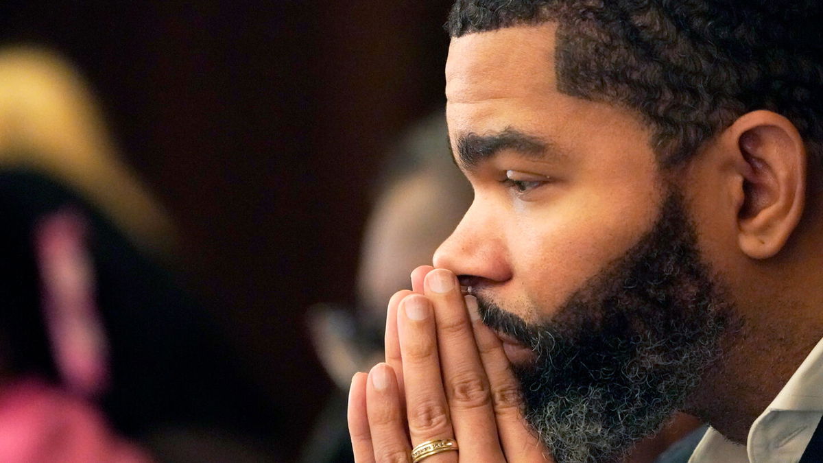 <i>Rogelio V. Solis/AP</i><br/>Jackson Mayor Chokwe Antar Lumumba watches as lawmakers debate House Bill 1020 on Tuesday