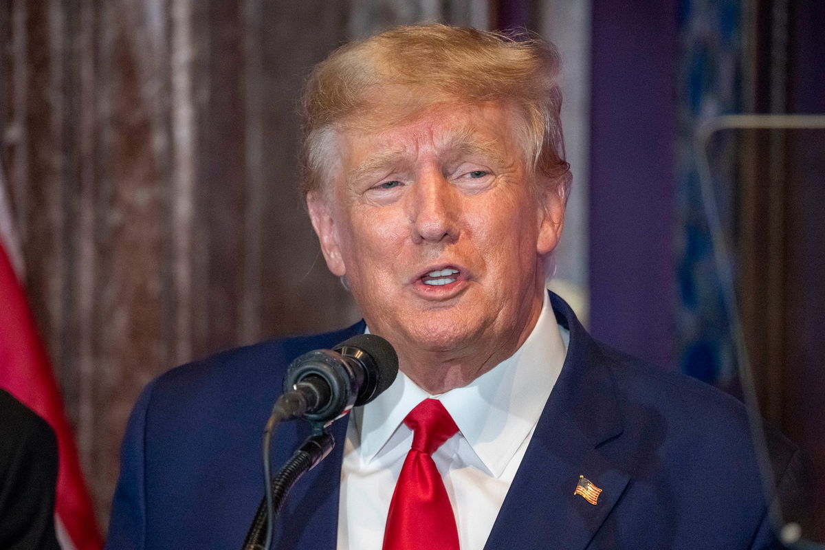 <i>Alex Brandon/AP</i><br/>Former President Donald Trump speaks at a campaign event at the South Carolina Statehouse on January 28