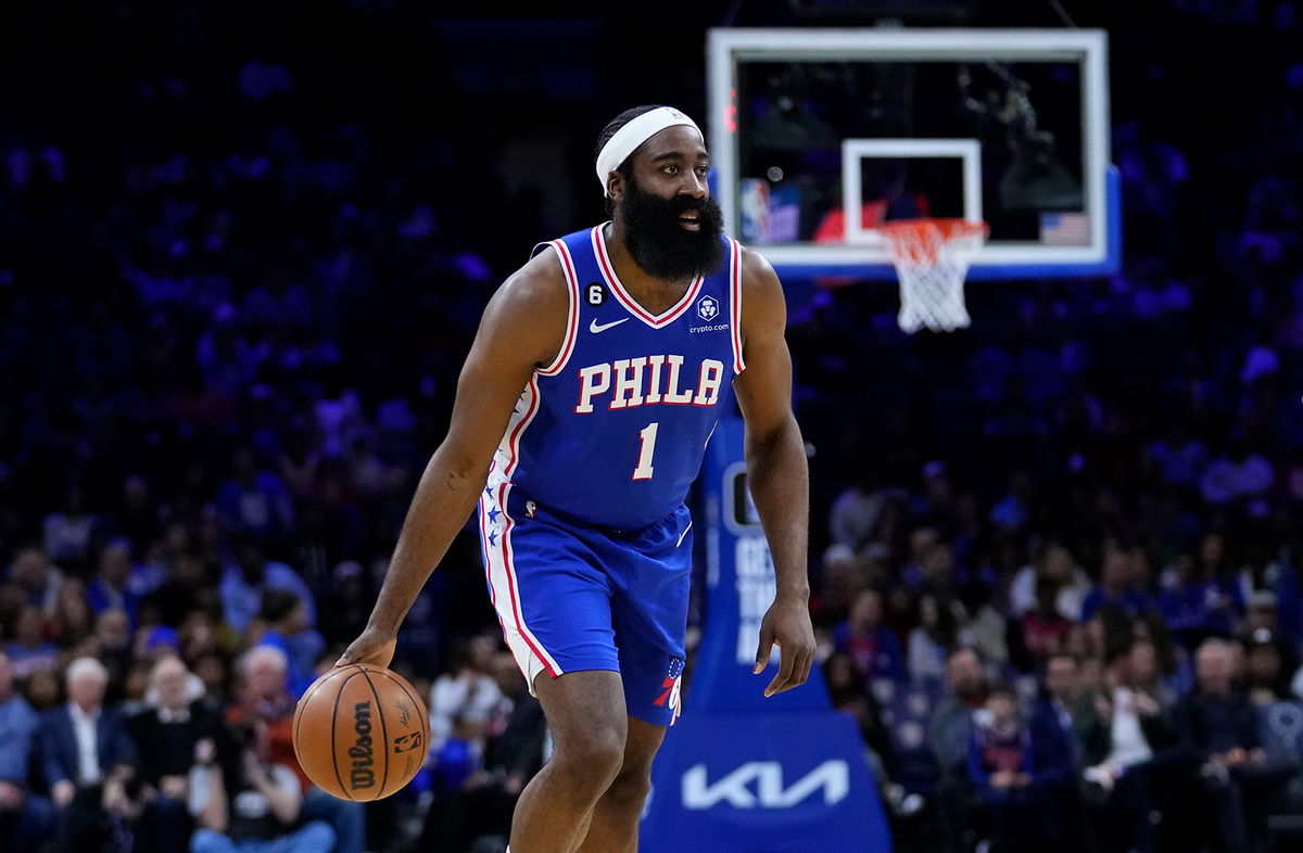 <i>Matt Slocum/AP</i><br/>The Philadelphia 76ers' James Harden