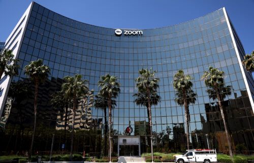 Zoom will lay off approximately 15% of its staff. Pictured is the  Zoom Video Communications headquarters on May 23