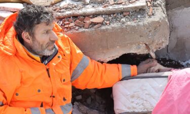 Seven members of his family ended up under the rubble