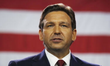 Florida Gov. Ron DeSantis gives a victory speech after defeating Democratic gubernatorial candidate Rep. Charlie Crist during his election night watch party at the Tampa Convention Center on November 8