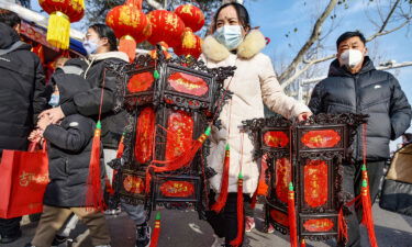 The lanterns symbolize driving out darkness and bringing hope to a new year.