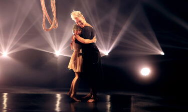 Willow Sage Hart and Pink perform on stage for the 2021 Billboard Music Awards in Los Angeles.