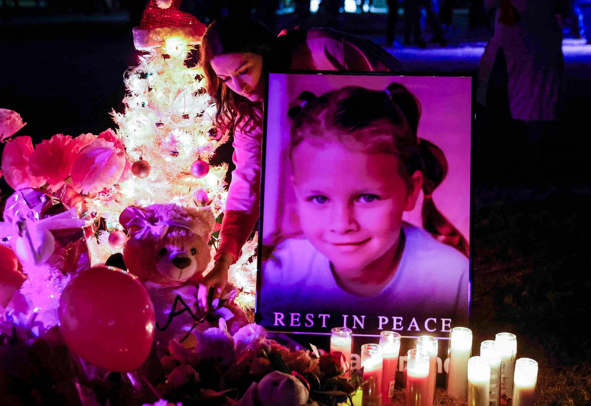 <i>Shafkat Anowar/The Dallas Morning News/AP</i><br/>A makeshift memorial to Athena Strand after her body was found in December.