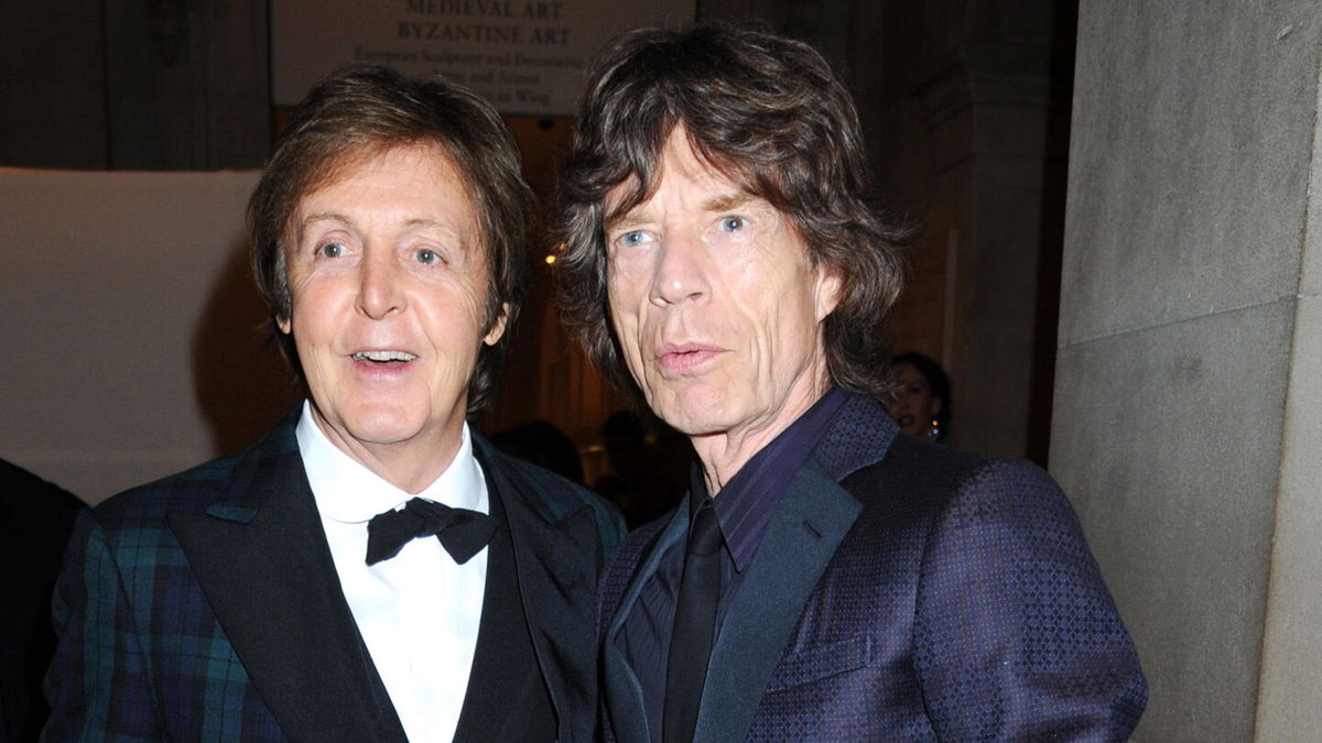 <i>Richard Young/Shutterstock</i><br/>Paul McCartney has collaborated with the Rolling Stones on their new album. McCartney and Mick Jagger are pictured here at the Metropolitan Museum of Art