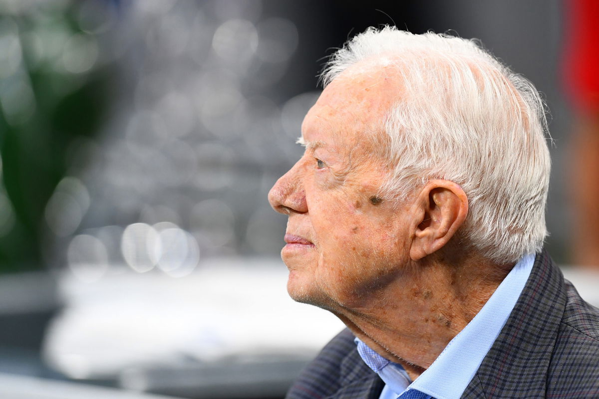 <i>Scott Cunningham/Getty Images</i><br/>Jimmy Carter's family announced the former president was entering hospice care following many years of declining health.