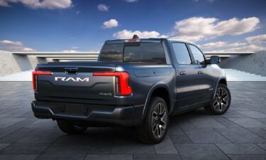 The Ram 1500 Rev has distinct headlights and taillights from other Ram pickups.