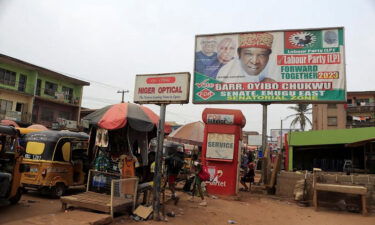 A campaign poster depicting Labour Party (LP) Enugu East Senatorial Candidate