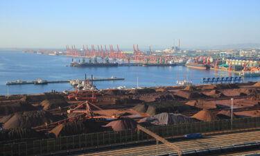 China said Sunday they spotted an "unidentified flying object" above waters near the port city of Rizhao and were "preparing to shoot it down." Pictured is the Port of Rizhao in Shandong province