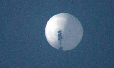 A balloon flies in the sky over Billings