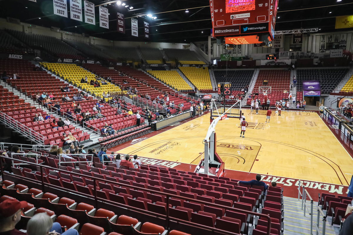 <i>Nathan J Fish/Las Cruces Sun-News/USA Today</i><br/>The NMSU men's basketball team