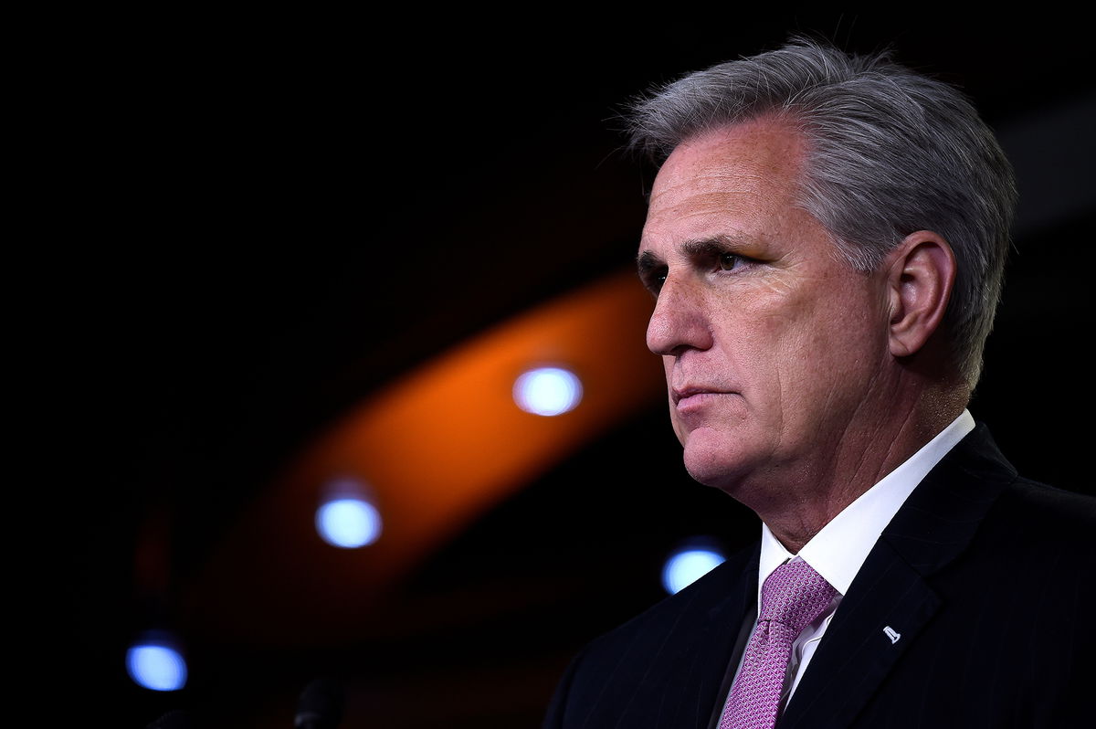 <i>Clodagh Kilcoyne/Reuters/File</i><br/>Kevin McCarthy speaks to the media on Capitol Hill in Washington