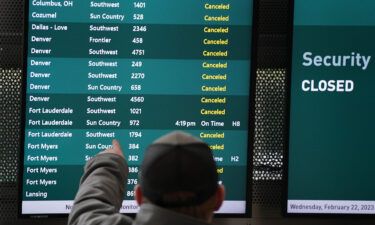 Minneapolis-St. Paul Airport International was the worst-affected airport early both Wednesday and early Thursday.
