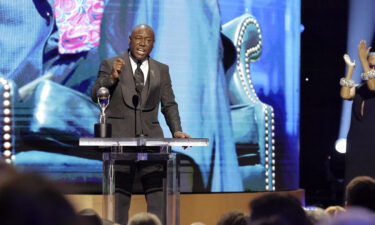 Benjamin Crump accepts the Social Justice Impact Award at the NAACP Image Awards on February 25.