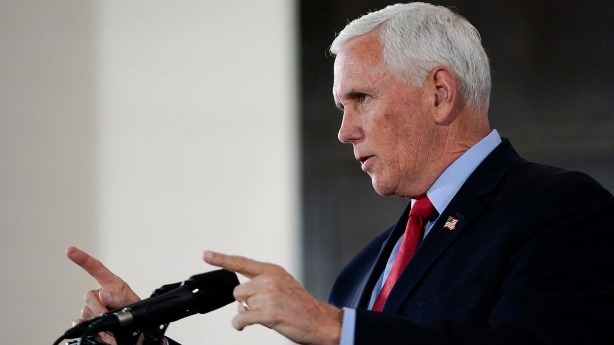 <i>Abbie Parr/AP</i><br/>Federal investigators searched former Vice President Mike Pence's Washington