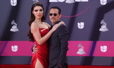 Nadia Ferreira (L) and Marc Anthony