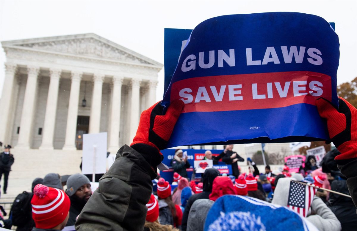 <i>SAUL LOEB/AFP/AFP via Getty Images</i><br/>A federal law that prohibits people subject to domestic violence restraining orders from possessing firearms is unconstitutional