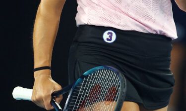 Pegula wore a badge in support of NFL player Damar Hamlin at the Australian Open.