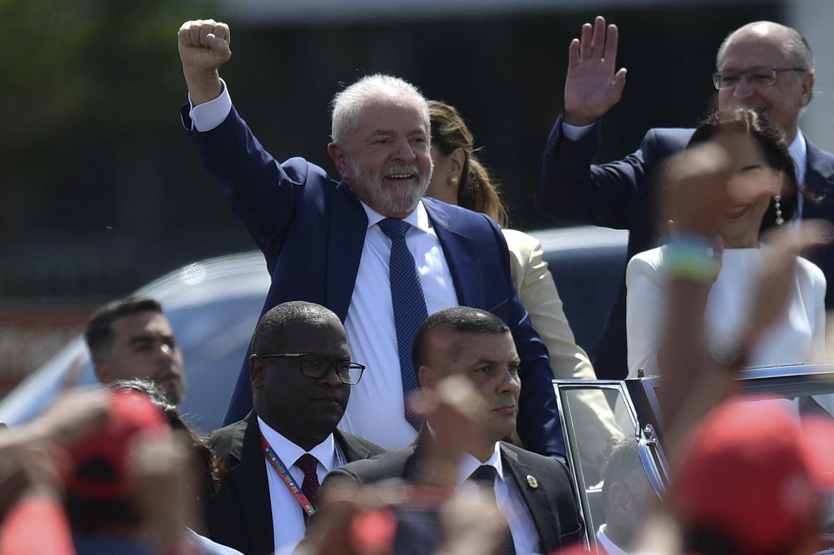 <i>CARL DE SOUZA/AFP/AFP via Getty Images</i><br/>Brazil's President Luiz Inacio Lula da Silva