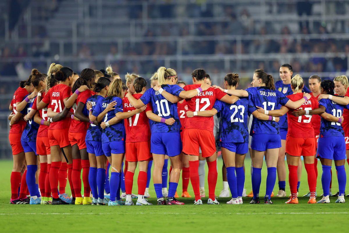 <i>Mike Ehrmann/Getty Images</i><br/>Canada and the USWNT faced each other in the SheBelieves Cup.