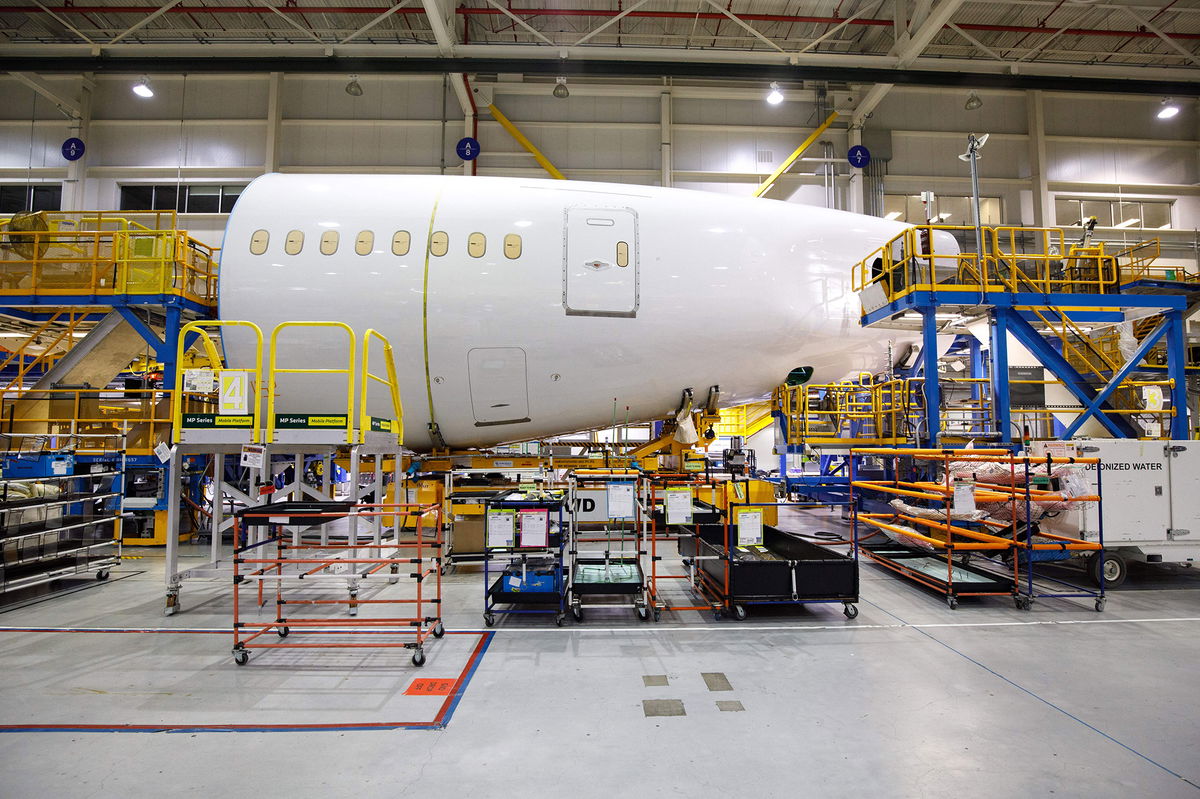 <i>Logan Cyrus/AFP/Getty Images</i><br/>Boeing is forced to halt 787 Dreamliner deliveries once again. The jets in question are here under production at the Boeing manufacturing facility in North Charleston