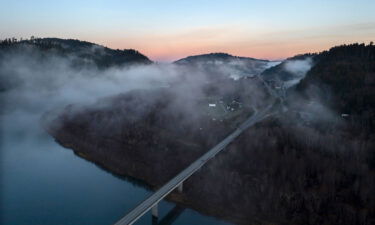 The US Marshals Service have teamed up with a California Native American tribe to address cases of missing and murdered Indigenous people. This aerial image shows the city of Klamath