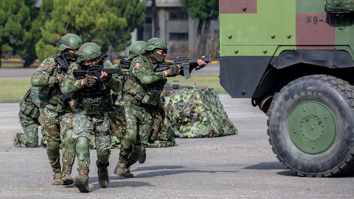 <i>Taiwan Presidential Office/AP</i><br/>In this photo released by the Taiwan Presidential Office