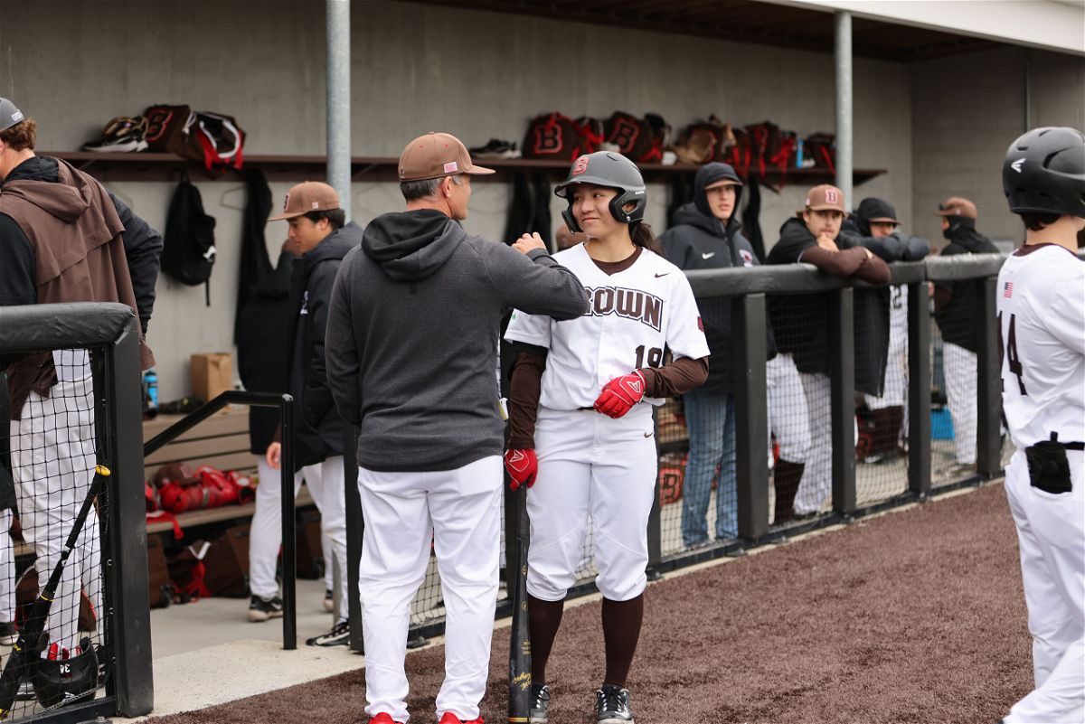 <i>Brown Athletics</i><br/>Brown freshman Olivia Pichardo pinch-hit in the bottom of the ninth inning.