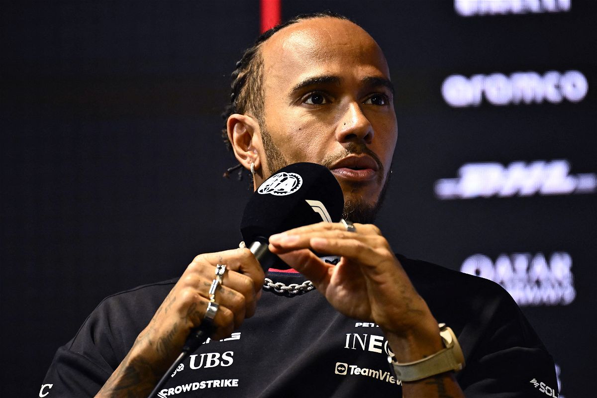 <i>Ben Stansall/AFP/Getty Images</i><br/>Seven-time Formula One champion Lewis Hamilton has indicated his unease about the sport's return to Saudi Arabia at a press conference on March 16.