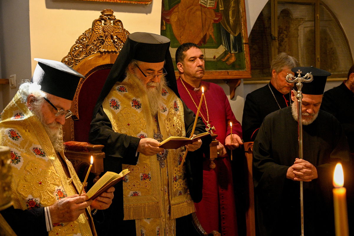 <i>Patriarchate of Jerusalem/Buckingham Palace/Reuters</i><br/>The chrism oil was consecrated in a special ceremony held by the Patriarch of Jerusalem and the Anglican Archbishop of Jerusalem.