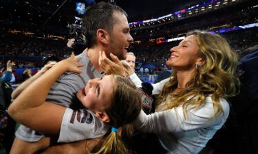 Tom Brady and Gisele Bündchen after the Super Bowl LIII in 2019.
