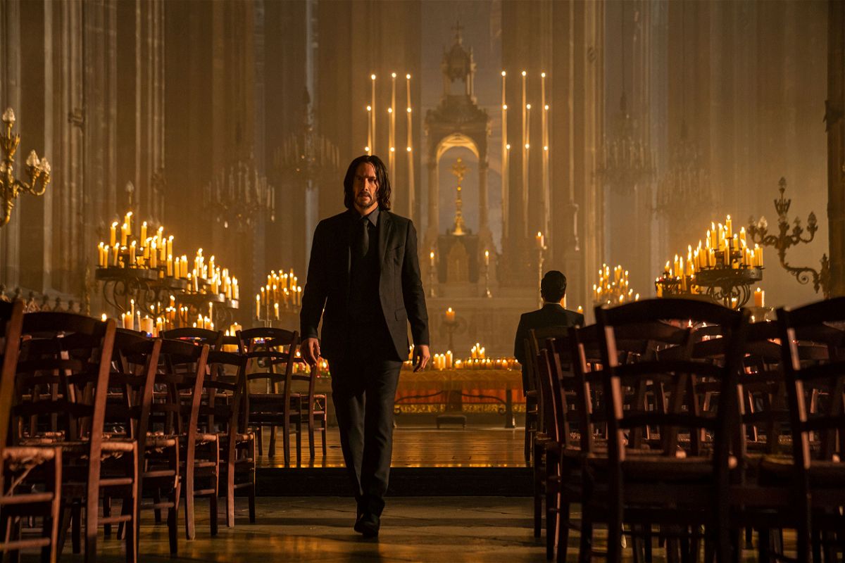 <i>Murray Close/Lionsgate/AP</i><br/>Keanu Reeves as John Wick in a scene from 