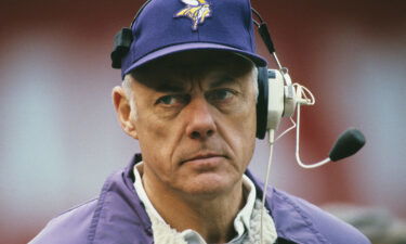 Coach Bud Grant coached the Vikings for 18 seasons from 1967 through 1983 and again in 1985.