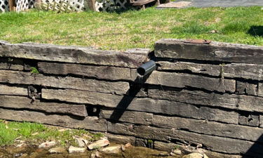 A pipe from a home takes sewage and wastewater straight to a local stream.