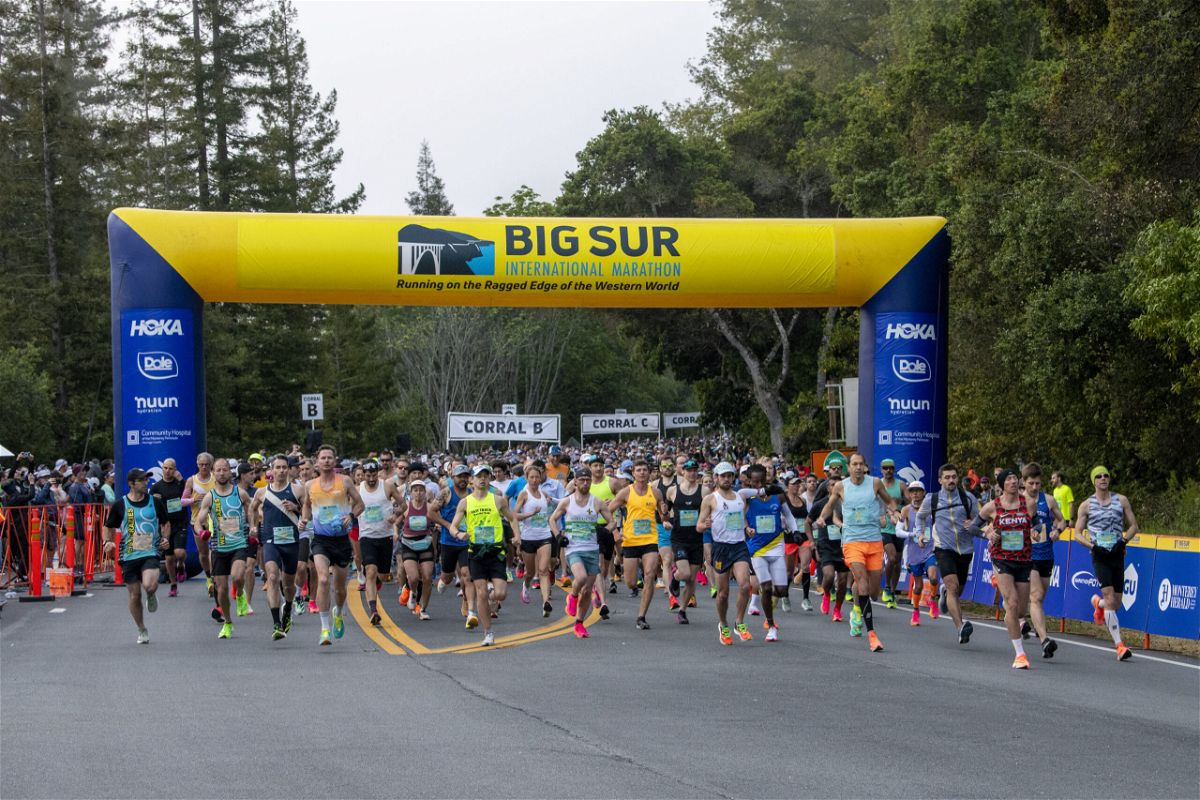 Ben Bruce and Anne Flower win the 2023 Big Sur Marathon KION546