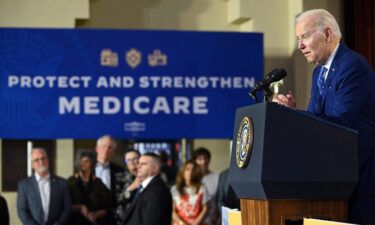 President Joe Biden speaks about his plan to protect and strengthen Social Security and Medicare in Tampa on February 9.