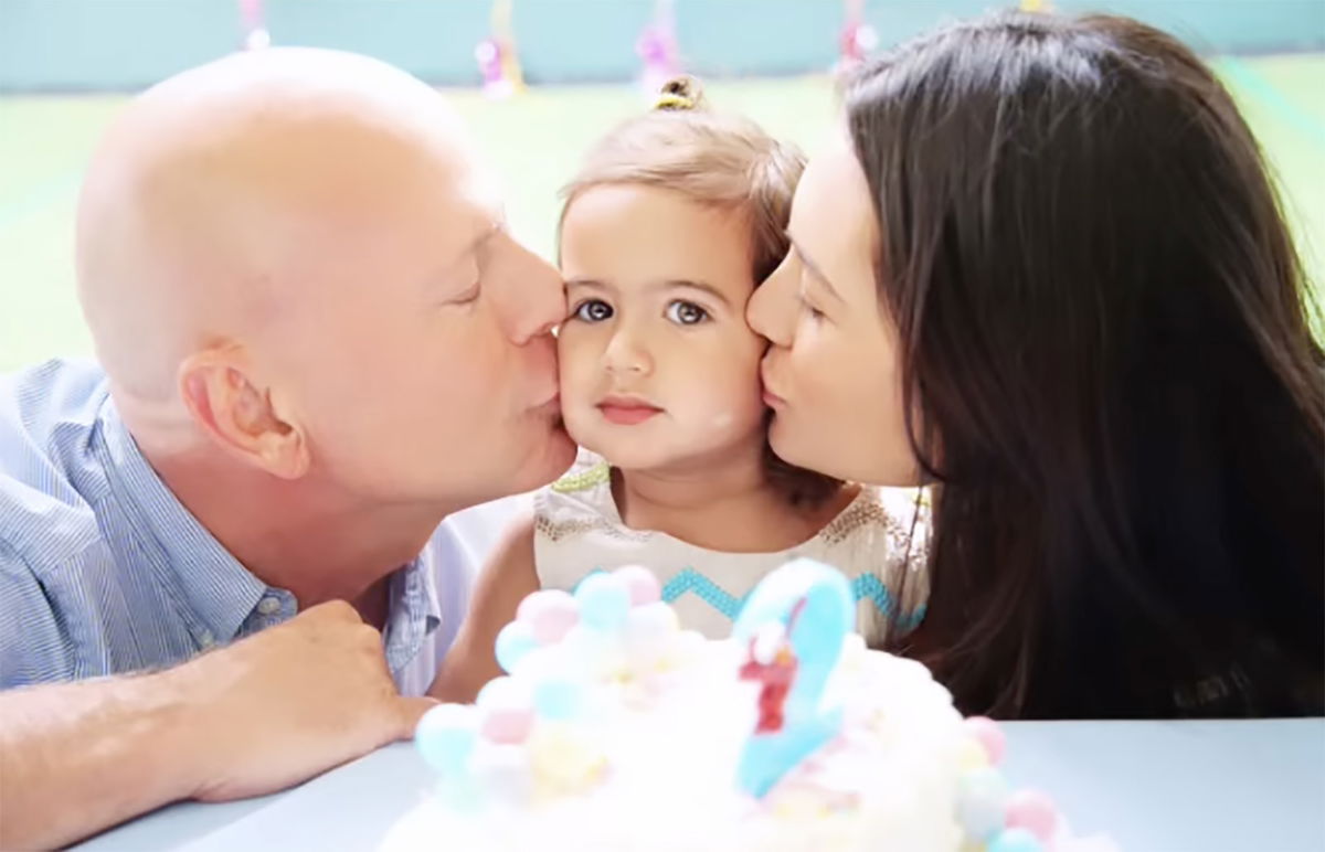 <i>emmahemingwillis/Instagram</i><br/>Emma Heming Willis shared this photo of herself and husband Bruce Willis with their daughter Mabel