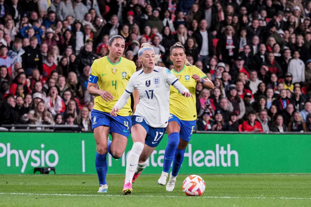 <i>Natalie Mincher/SPP/Shutterstock</i><br/>Chloe Kelly scored the crucial penalty in a shootout to decide the Women's Finalissima.