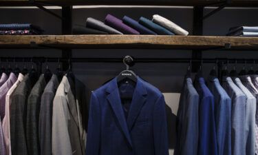 Walmart sells menswear brand Bonobos at a steep loss. Suits and shirts are displayed in a Bonobos Inc. "guide shop" in Greenwich